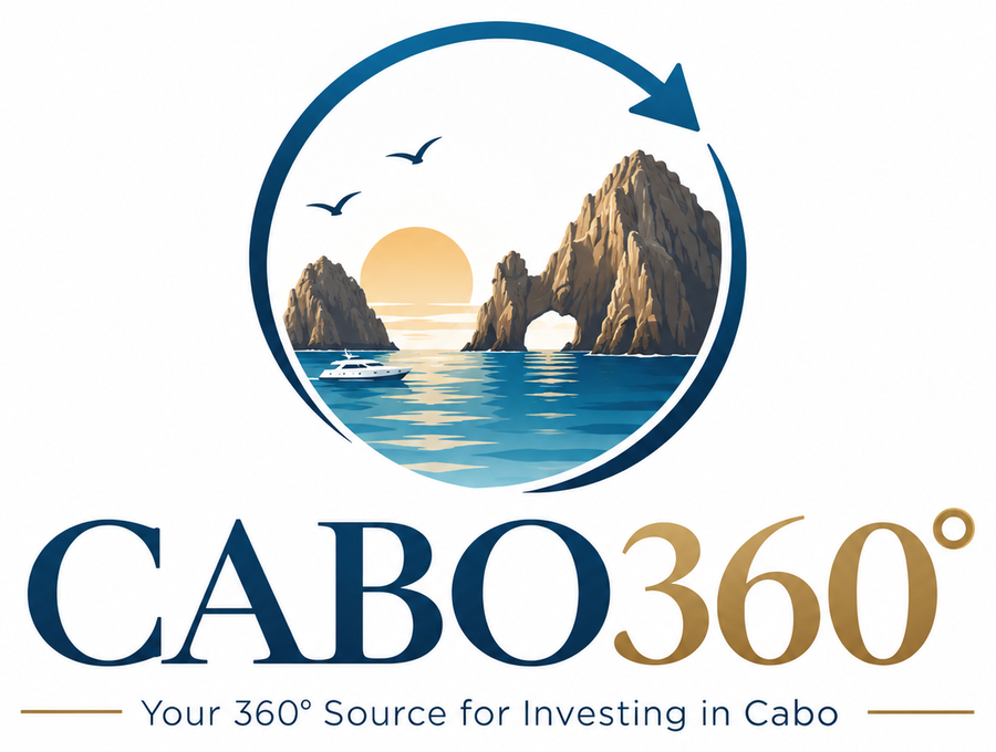 Cabo360 logo: Your 360 degree source for investing in Cabo